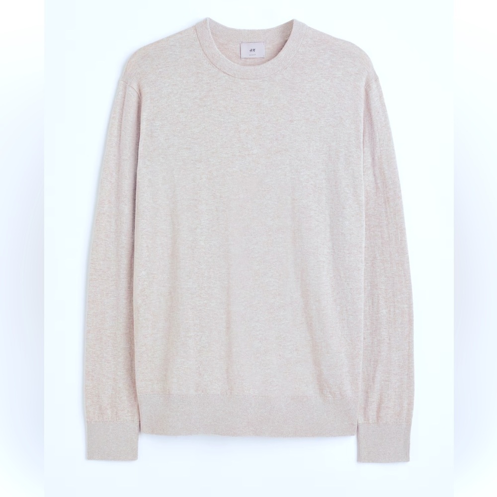 H&M Premium Selection oversized GREY cashmere sweater